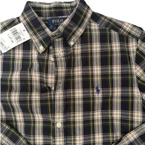 Polo Ralph Lauren Boys' Large (14-16) Plaid Flannel Western Button-Down Shirt